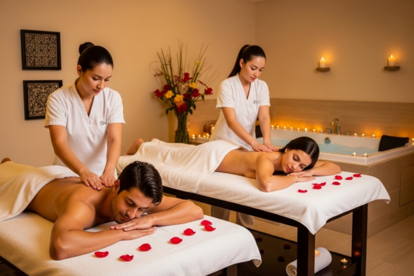 Couple spa treatment